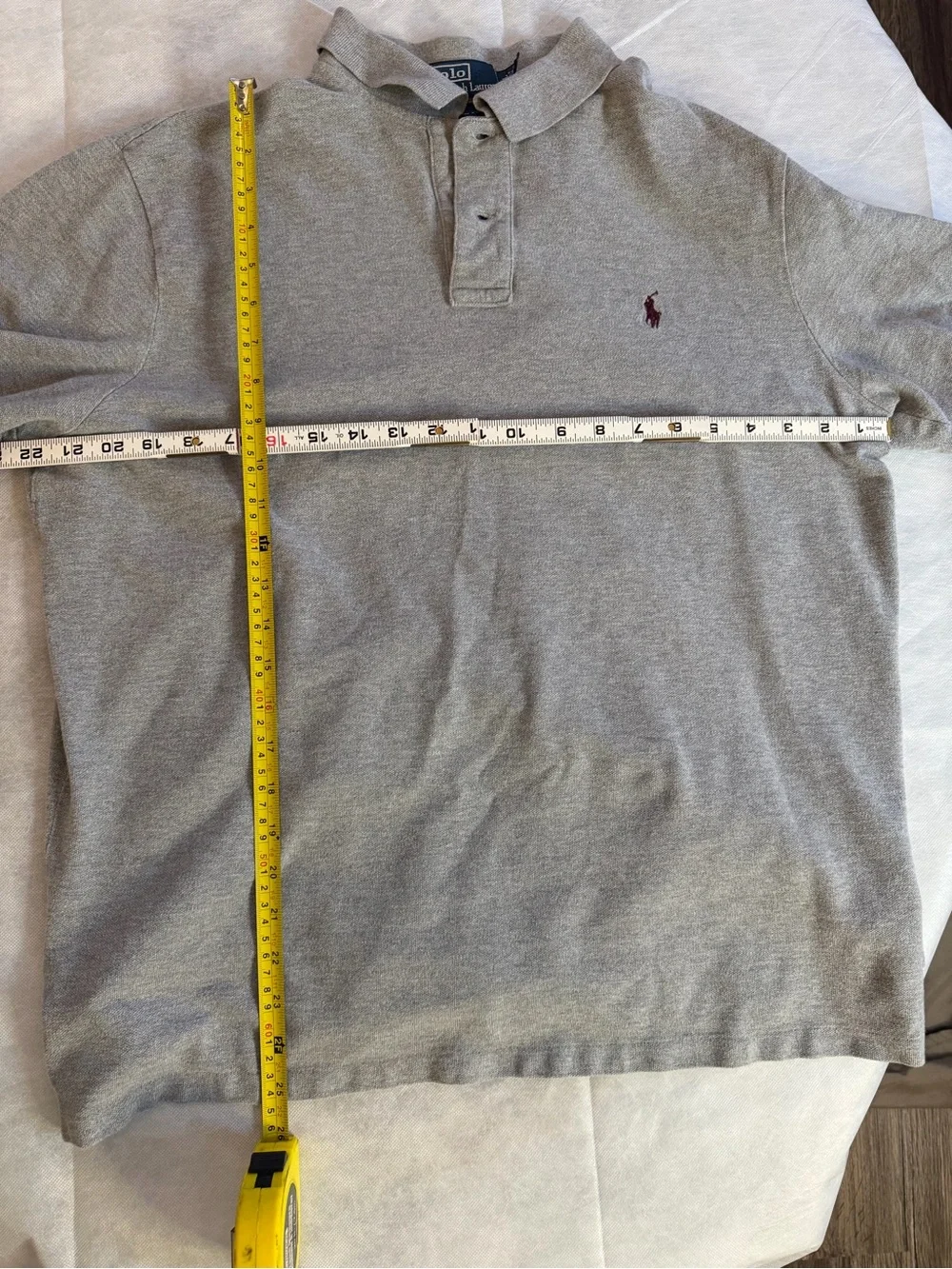 Polo Ralph Lauren Custom Fit Gray Polo Shirt Men’s XL Embroidered Pony Classic